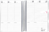 Lærerkalender 20/21 may A5 uge højformat fiberpap matsort