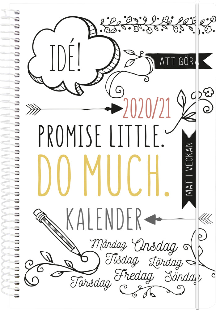 Studiekalender 20/21 Mayland A5 doodle i uge