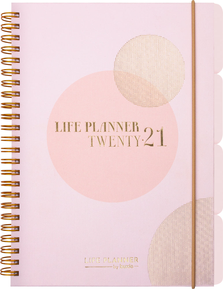 Studiekalender 20/21 Mayland life planner A5 pink uge