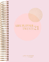 Studiekalender 20/21 Mayland life planner pink stor  1 dag