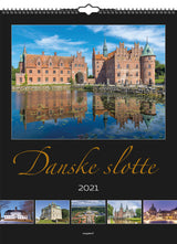 Vægkalender danske slotte 2021 29,5 x 39 cm Mayland