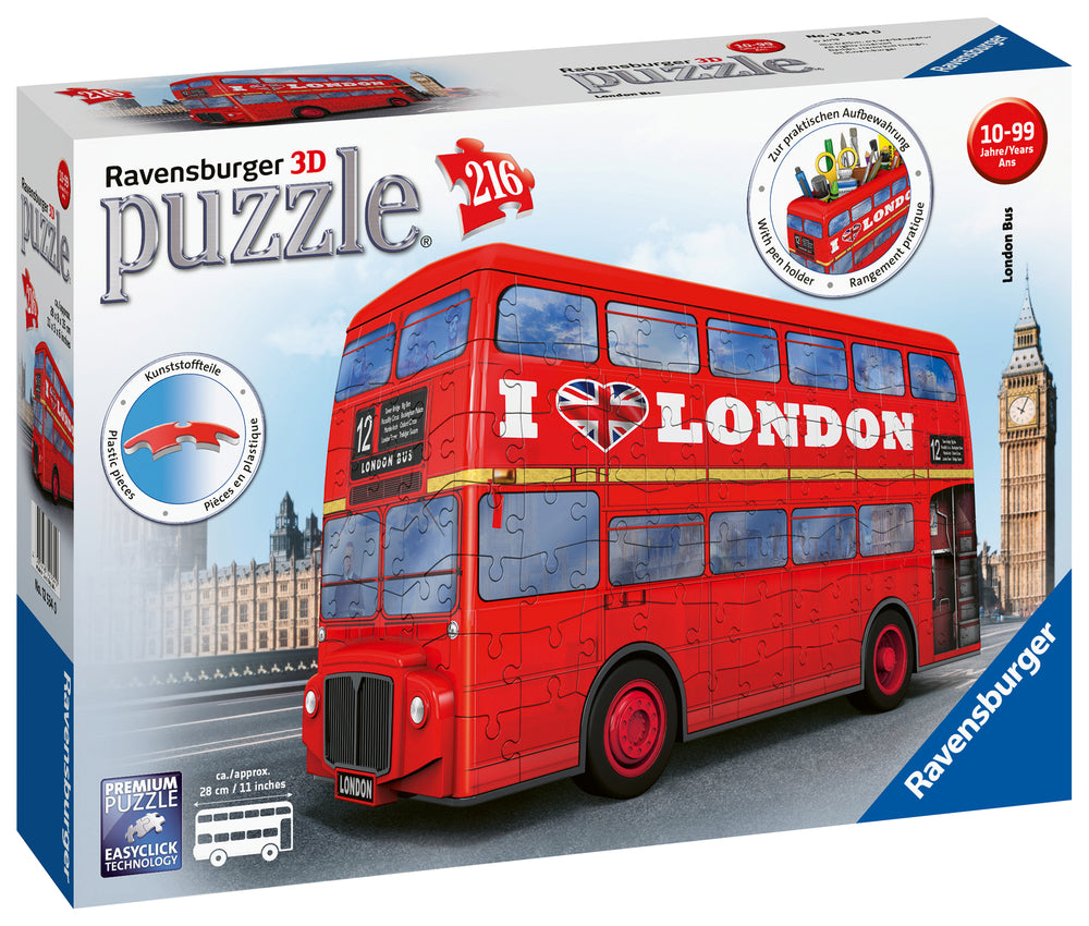 3D Puzzle London Bus 216 brikker