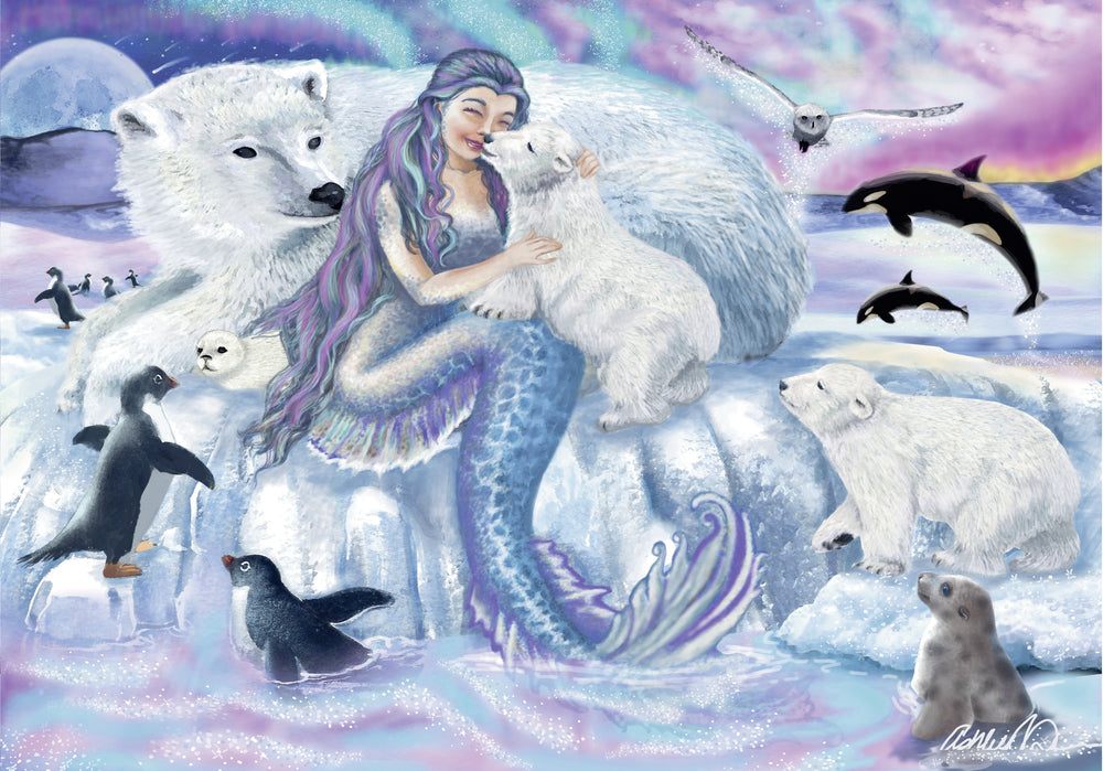 Puslespil mermaid adventures 2x24 brikker