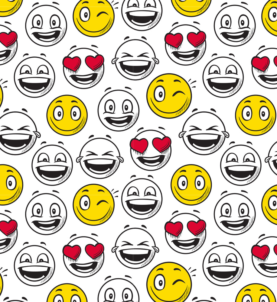 Bogbind strækbart A4 smiley gul/rød/hvid