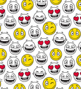 Bogbind strækbart A4 smiley gul/rød/hvid