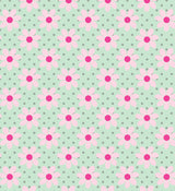 Bogbind strækbart A5 blomst mint, lyserød/pink