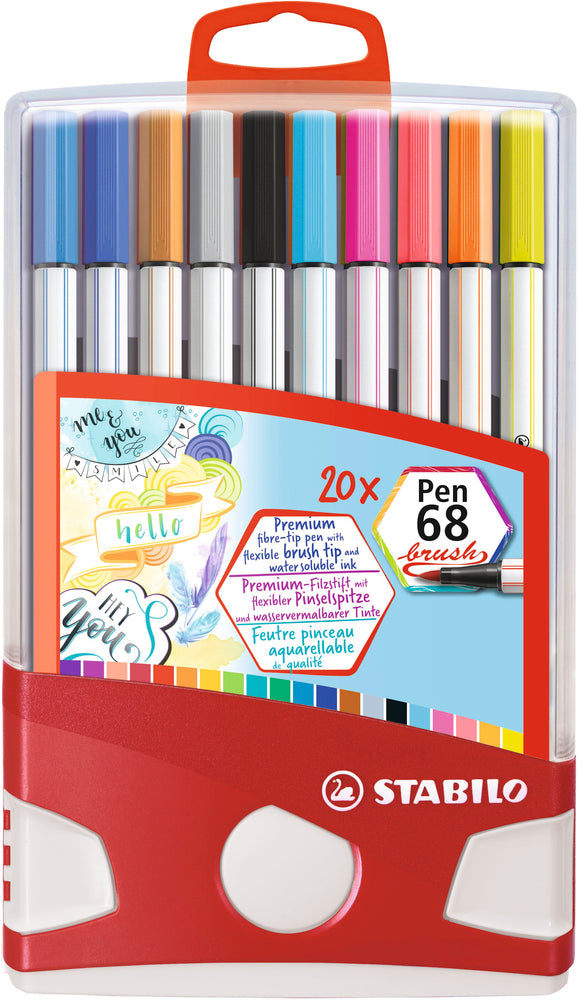 Penseltusser pen68 Stabilo colorparade 20 stk i box
