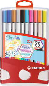 Penseltusser pen68 Stabilo colorparade 20 stk i box