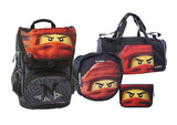 Skoletaske sæt LEGO® 4 dele Maxi 33L Ninjago Kai of fire