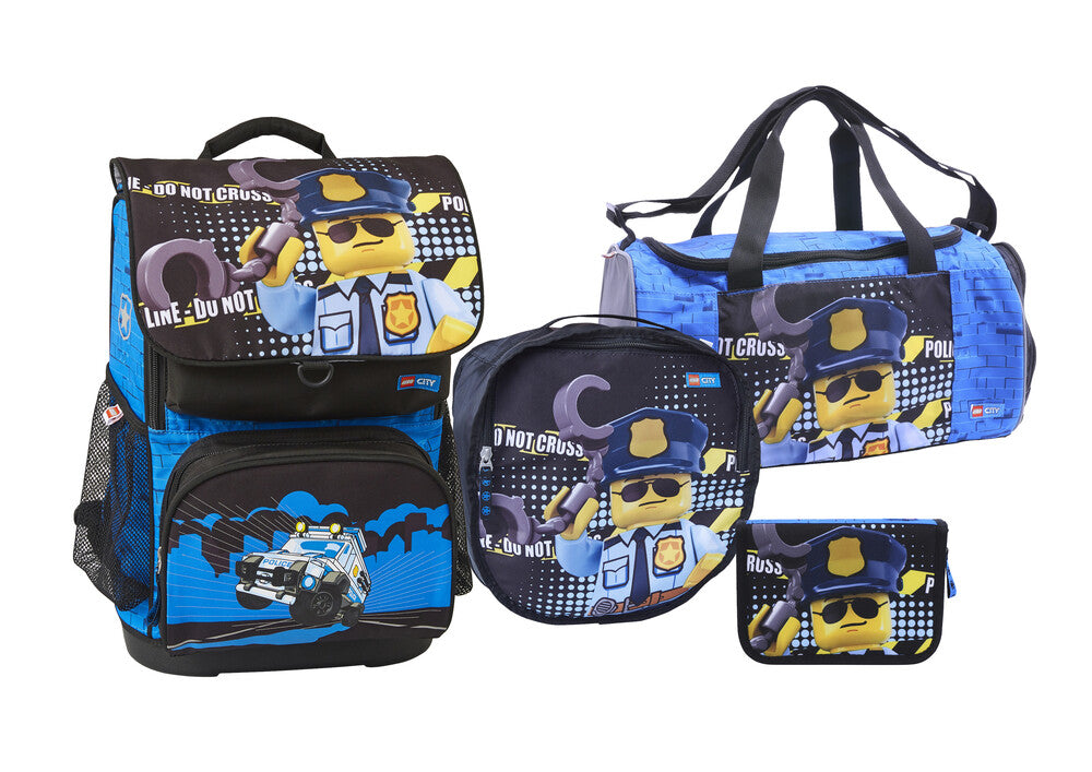 Skoletaske sæt LEGO® 4 dele Optimo 23,5L City Police cop