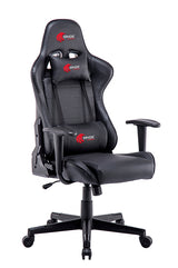 Sinox gaming stol sort med røde syninger