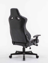 Sinox gaming stol sort med røde syninger