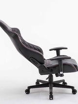 Sinox gaming stol sort med røde syninger