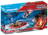 70335 Brandberedskab Med Helikopter Og Båd