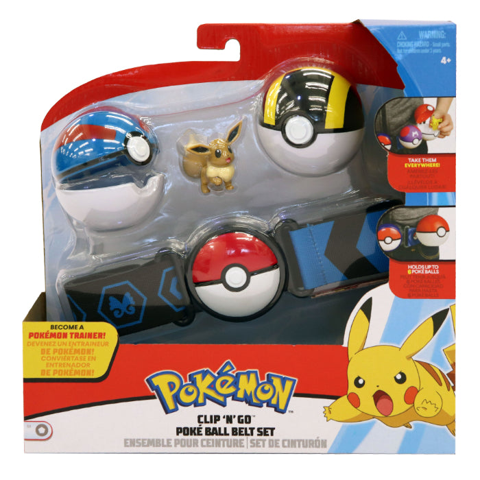Pokémon clip n go belt set Eevee