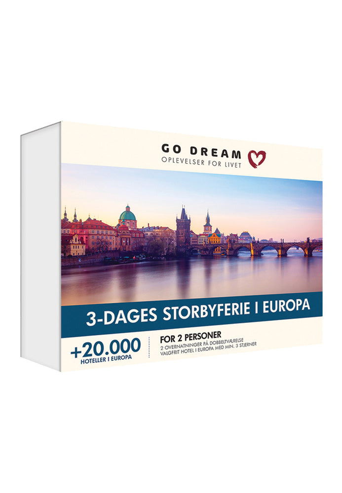 GO DREAM 3 dages storbyferie i Europa