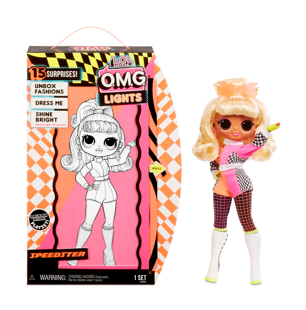 L.o.l. surprise omg doll lights series drag racer