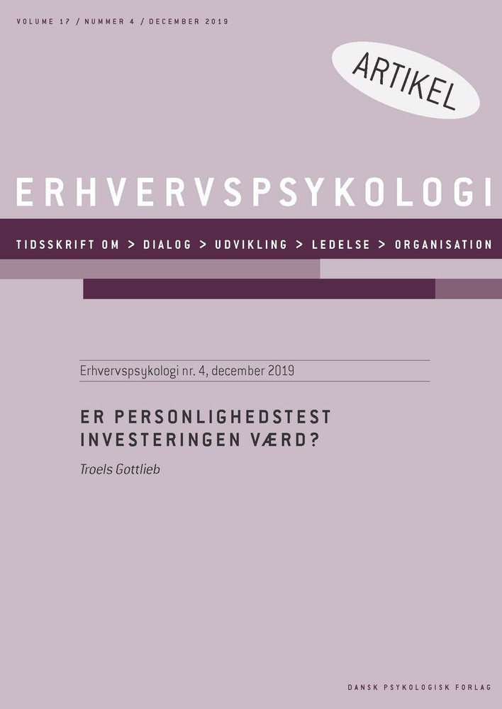 Er personlighedstest investeringen værd?