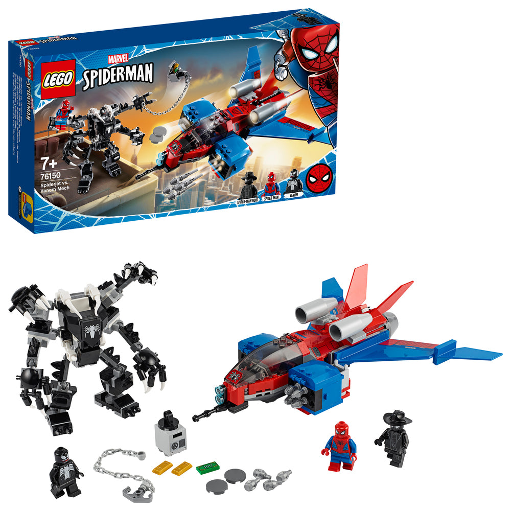 76150 LEGO Super Heroes Spiderjet mod Venom-robot