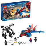 76150 LEGO Super Heroes Spiderjet mod Venom-robot