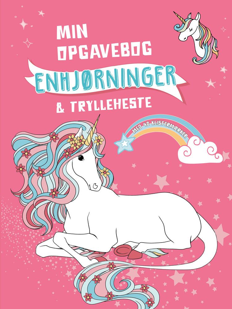 Min male- og opgavebog med enhjørninger