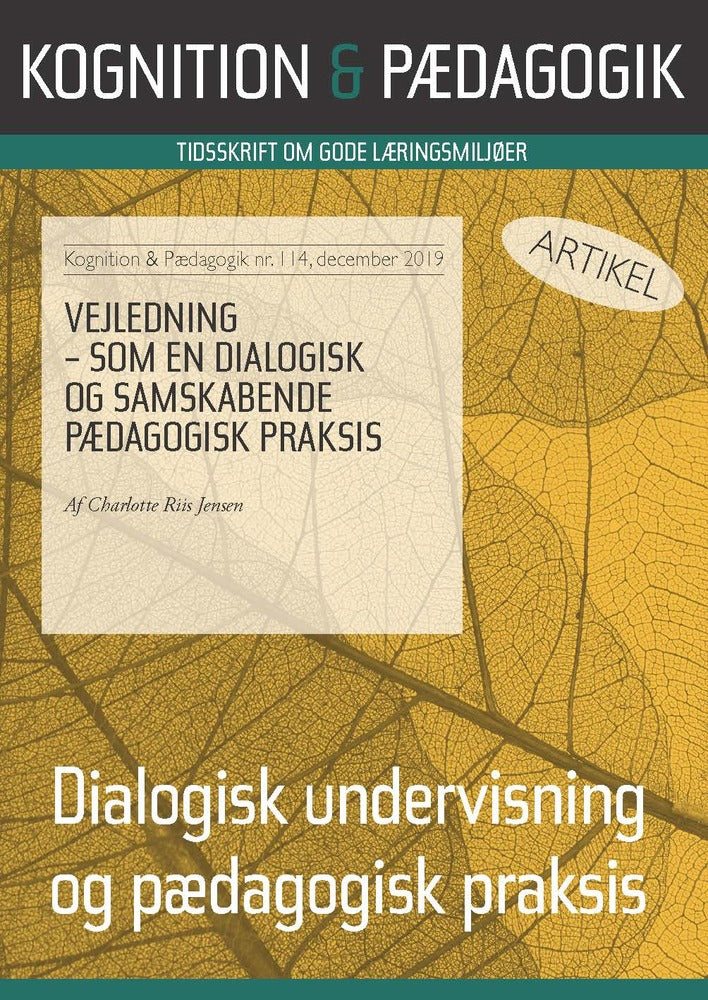 Vejledning - som en dialogisk og samskabende pædagogisk praksis