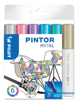 Tusser metallic Pilot pintor m 6 asst farver