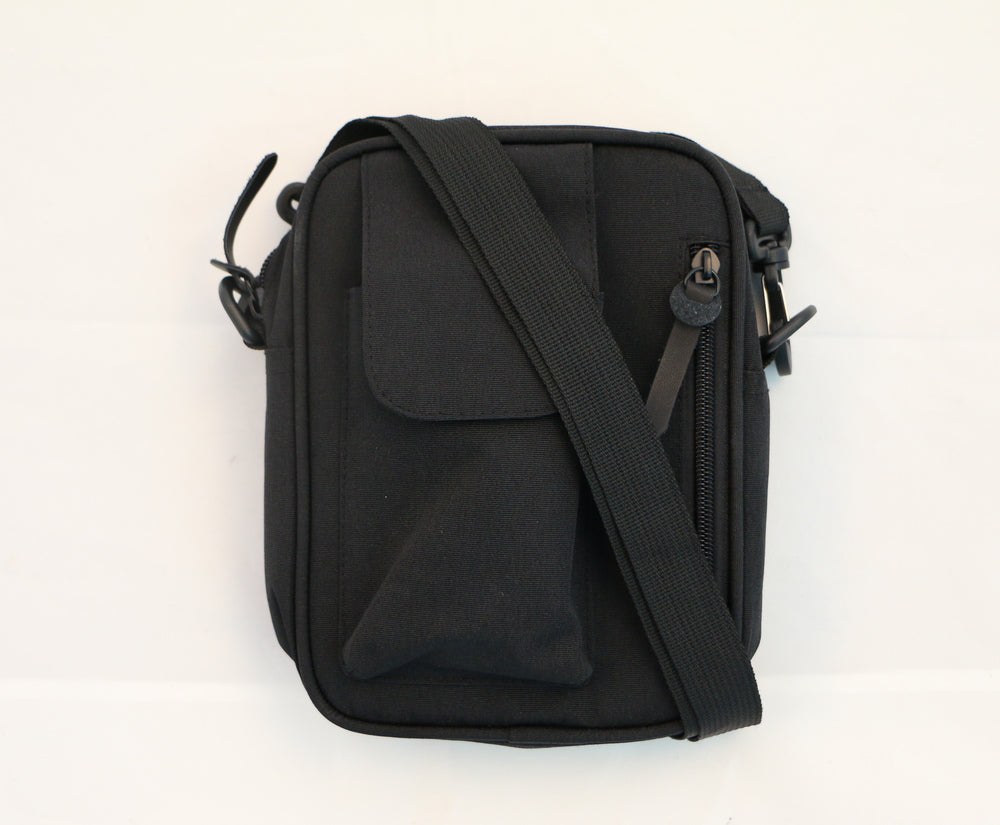 Taske crossbody Real Republic sort polyester rem mobillomme