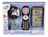 Fjernbetjening og mobil