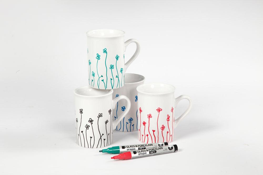 Glas og porcelænstusser 1-2 mm blå, grøn, rød, sort