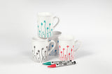 Glas og porcelænstusser 1-2 mm blå, grøn, rød, sort