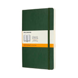 Notesbog Moleskine classic large soft r myr green 13x21cm