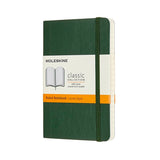 Notesbog Moleskine classic pocket soft r  myr green 9x14cm