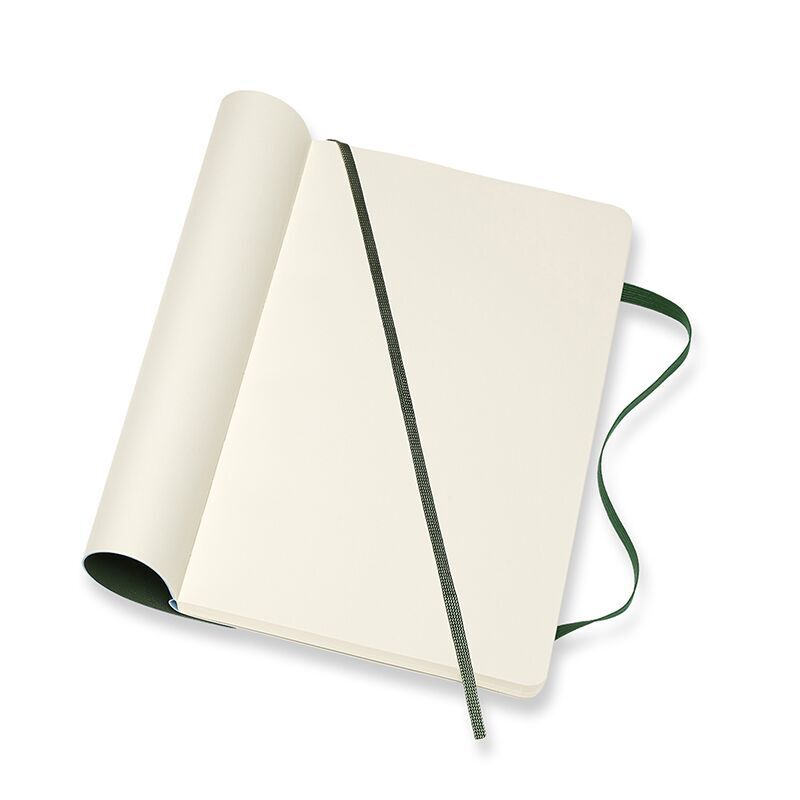 Notesbog Moleskine classic large soft p myr green 13x21cm