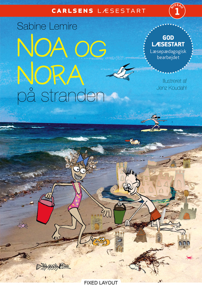 Carlsens læsestart - Noa og Nora på stranden