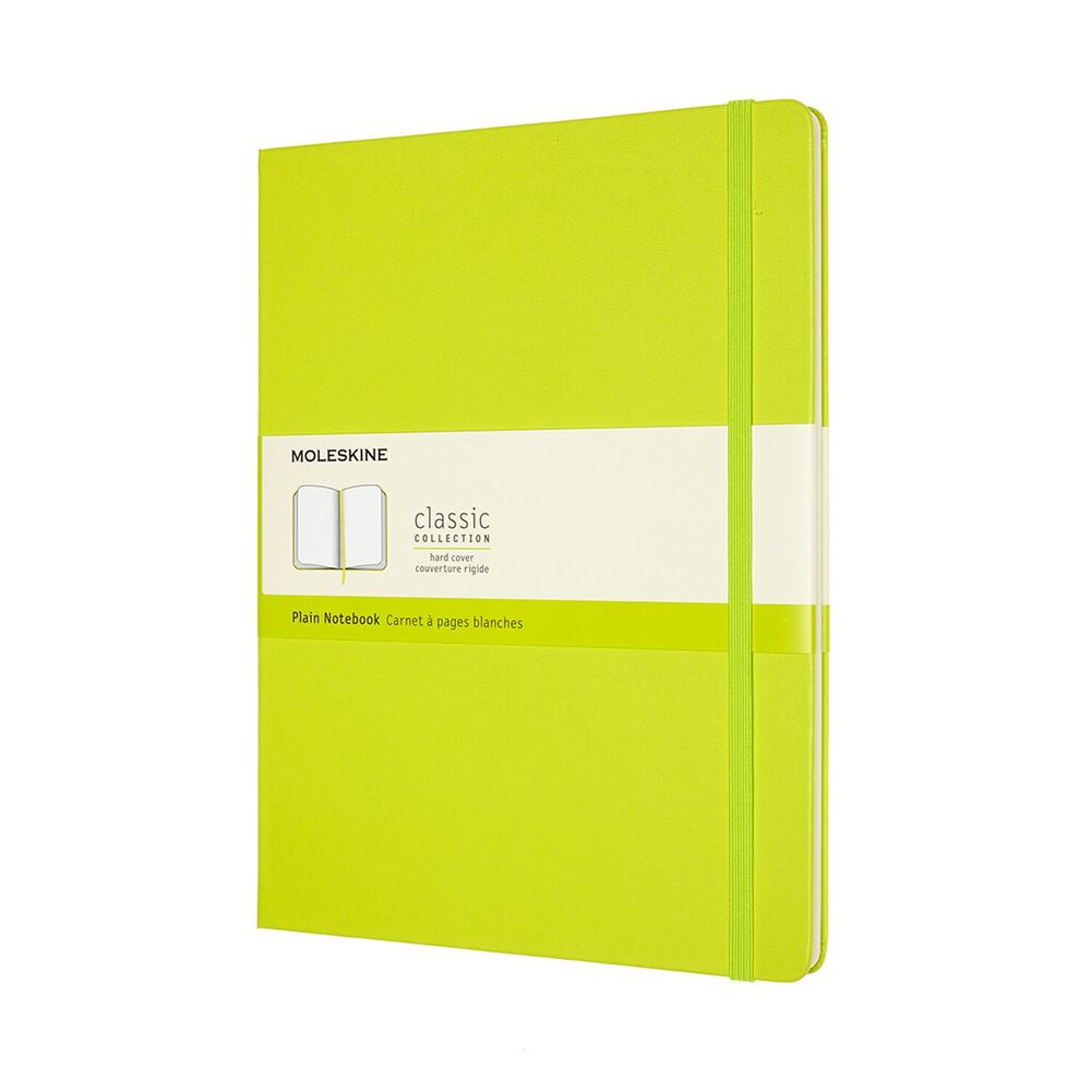 Notesbog Moleskine classic xl hard p lemgreen 19x25cm