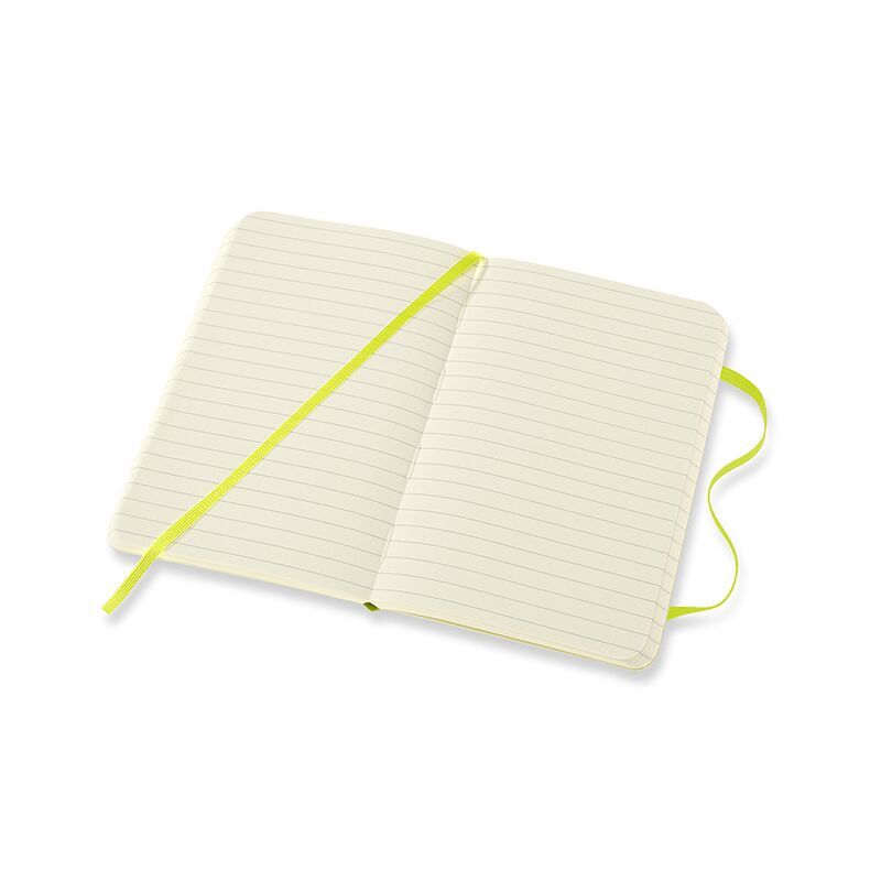 Notesbog Moleskine classic pocket soft r lemgreen 9x14cm