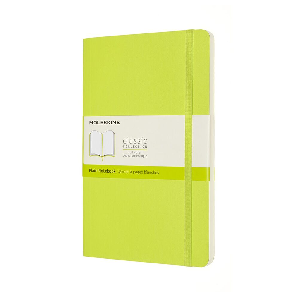 Notesbog Moleskine classic large soft p lemgreen 13x21cm