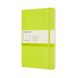Notesbog Moleskine classic large soft p lemgreen 13x21cm