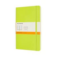 Notesbog Moleskine classic large soft r lemgreen 13x21cm