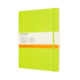 Notesbog Moleskine classic xl soft r lemgreen 19x25cm