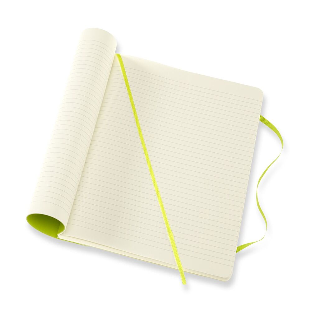 Notesbog Moleskine classic xl soft r lemgreen 19x25cm