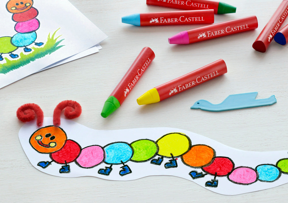 Vokskridt jumbo Faber-Castell 24 farver