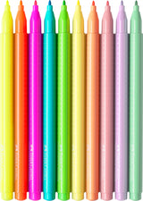 Tusser grip Faber-Castell 10 stk 5 neon 5 pastel