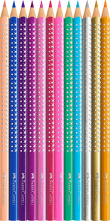 Farveblyant Faber-Castell sparkle 12 farver tinæske