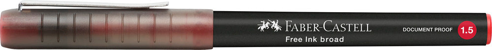 Broadpen free ink Faber-Castell 1,5 rød