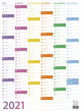 Vægkalender trend 2021 36 x 49 cm Mayland