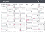 Bordkalender A5 moderne 2021 21 x 15 cm Mayland