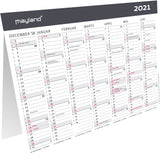 Bordkalender A5 moderne 2021 21 x 15 cm Mayland