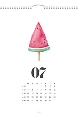 Vægkalender A4 annies årsillustrationer 2021 Mayland